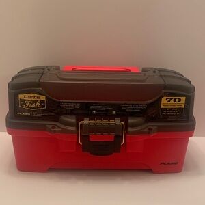 Plano 70-Piece Fishing Tackle Box - Red and Gray Empty Tackle Box Only